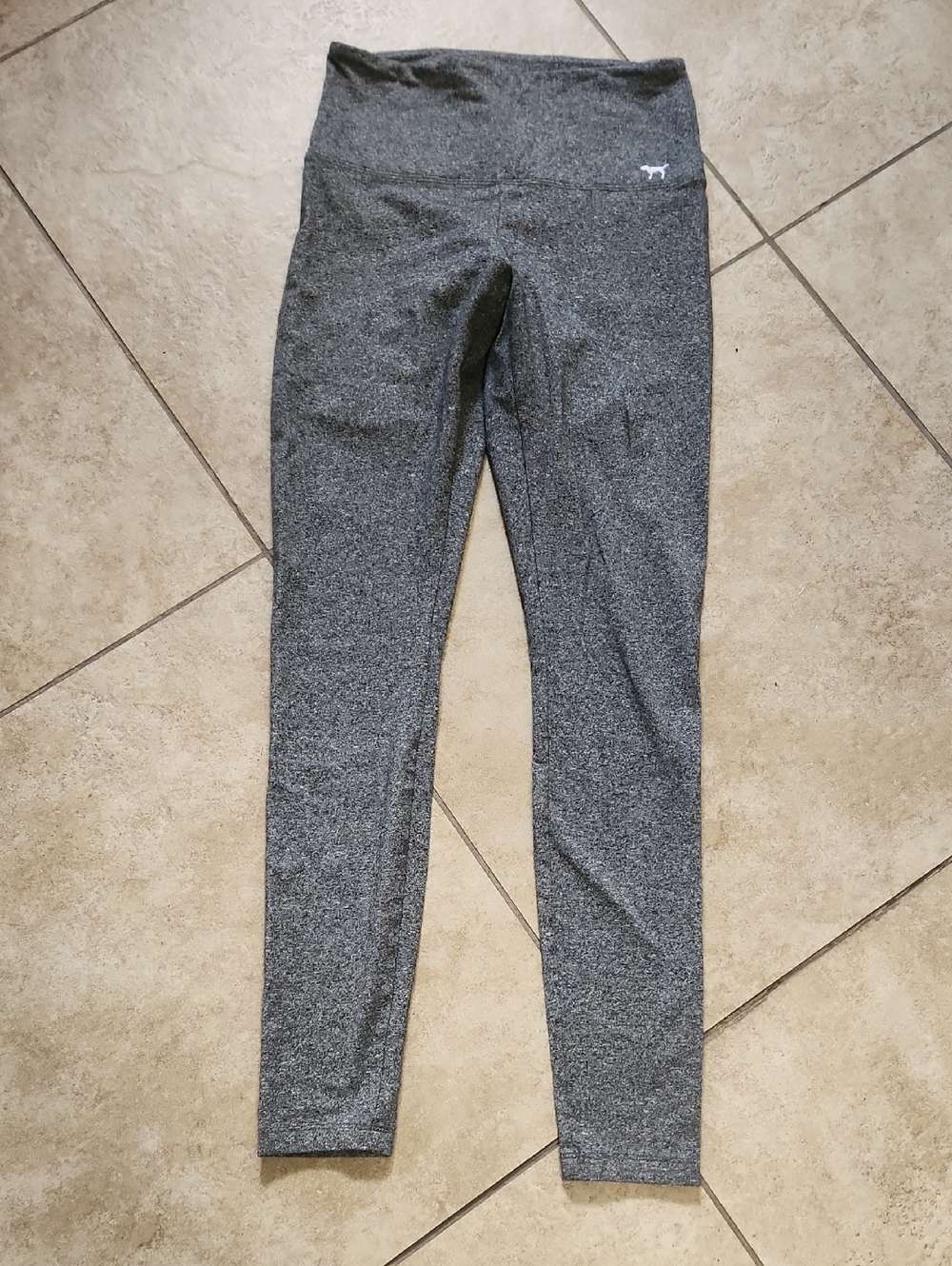 PINK Victoria's Secret Girls' Heather Charcoal Gray Leggings